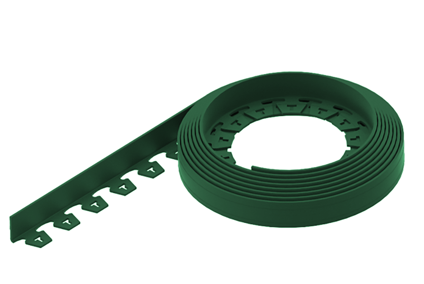 Бордюр садовий NewFixLight зелений B-900.04.04-PE в упаковці з анкерами (18 шт) та з'єднувачами (3 шт) 95-2 фото